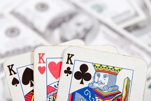 Poker kaarten Rechtenvrije Stockfoto's