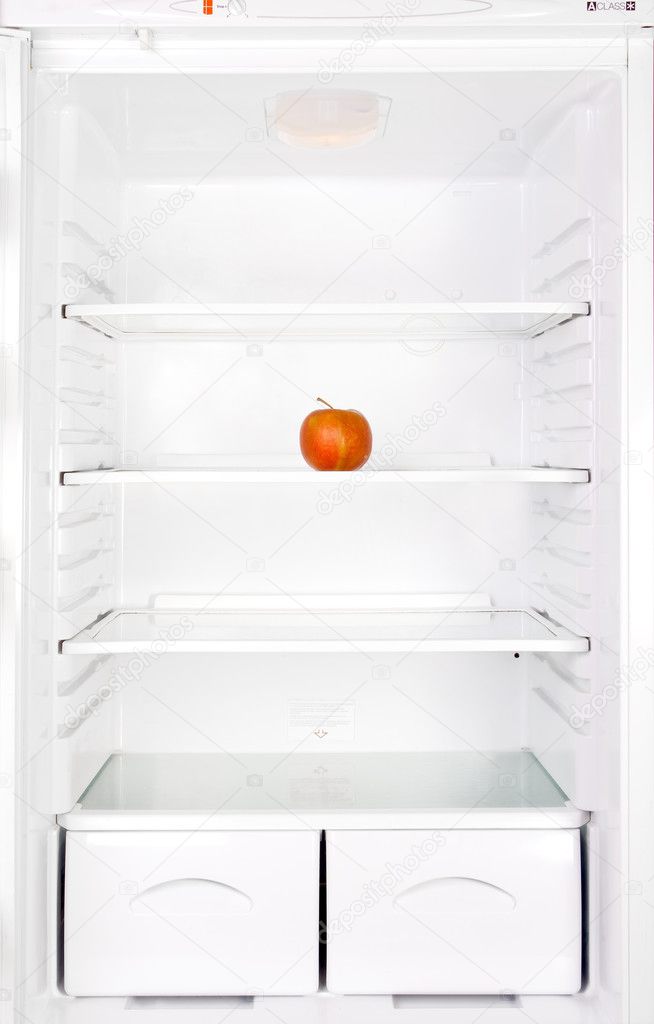 Apple in the refrigerator Stock Photo by ©milkovasa 2517927
