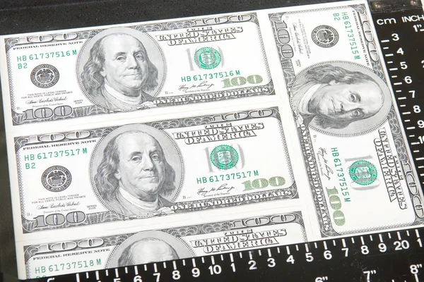 Dollars in frame — Stock Photo, Image