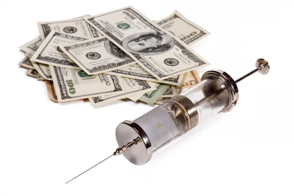 stock image Money with injection