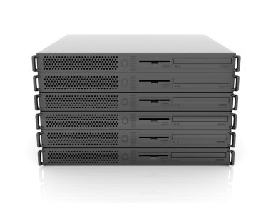 19inch Server Stack clipart