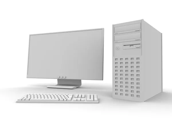 Konfiguracja komputera stacjonarnego — Zdjęcie stockowe