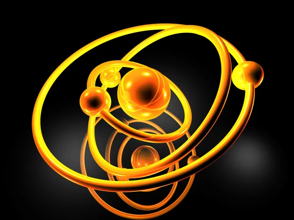 原子モデル — ストック写真