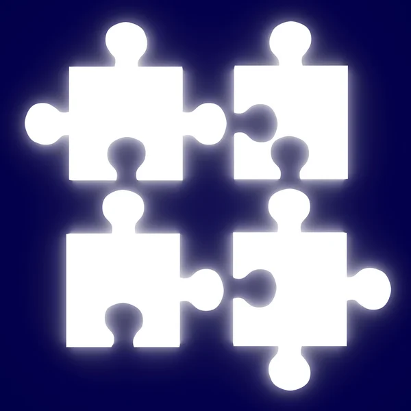Izzó puzzle megoldás — Stock Fotó