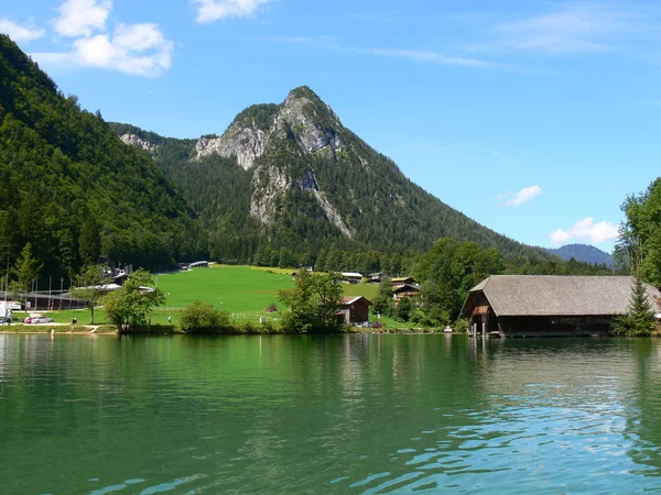 stock image A lake in Switzerland mountains