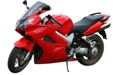 Red speed bike clipart