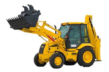 Power excavator clipart