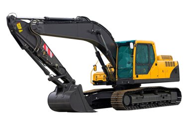 Excavator ready for work clipart