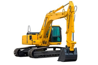 Excavator with Long Arm clipart