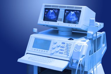 Ultrasound medical scanner clipart