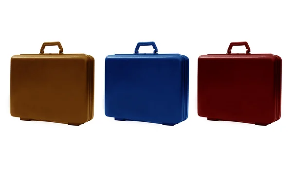 stock image Colorful briefcases