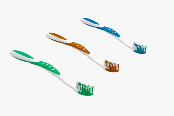 Toohbrushes 中的颜色 — 图库照片