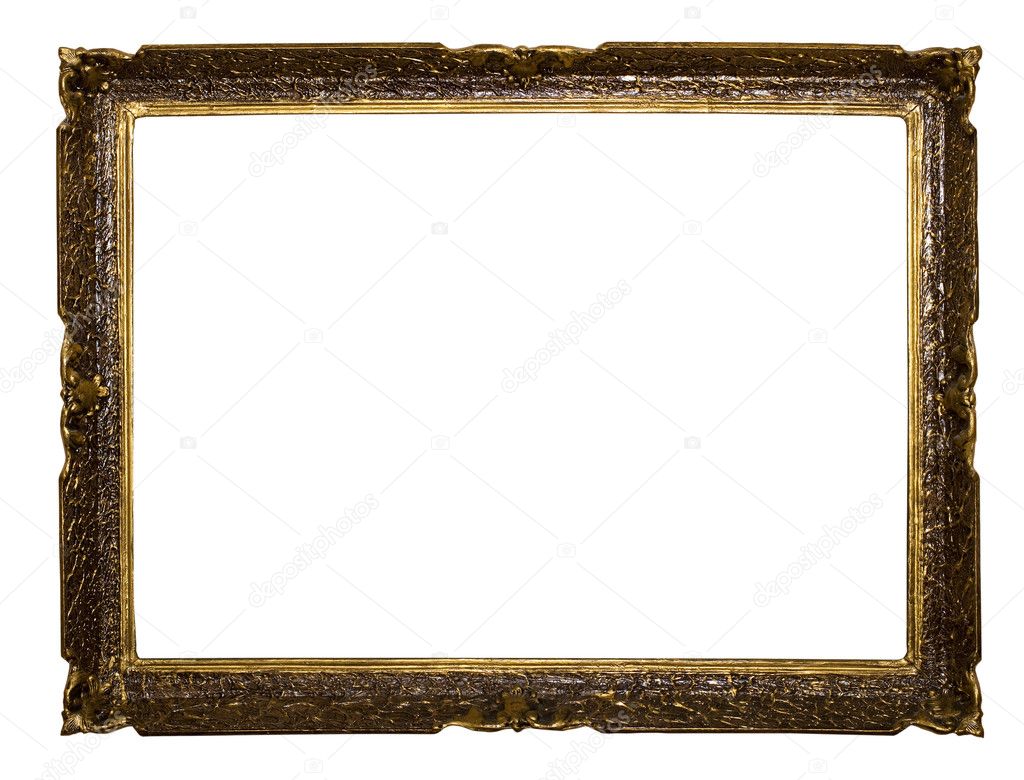 Big old frame isolated