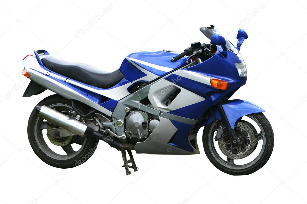 Blue speed bike