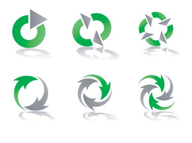 Recycling Vector Logo Designs clipart