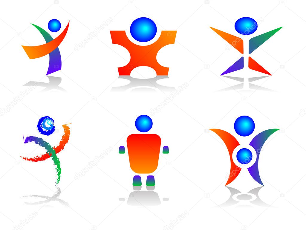 Download Human Logo Design Elements — Stock Vector © green308 #2327778