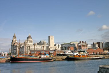 Liverpool Ships in Dock clipart