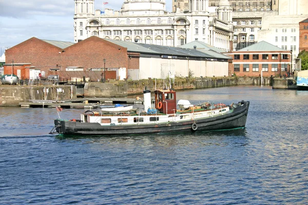 Liverpool dokk hajó — Stock Fotó