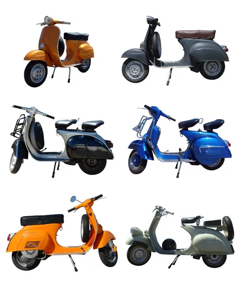 Винтажные скутеры — стоковое фото