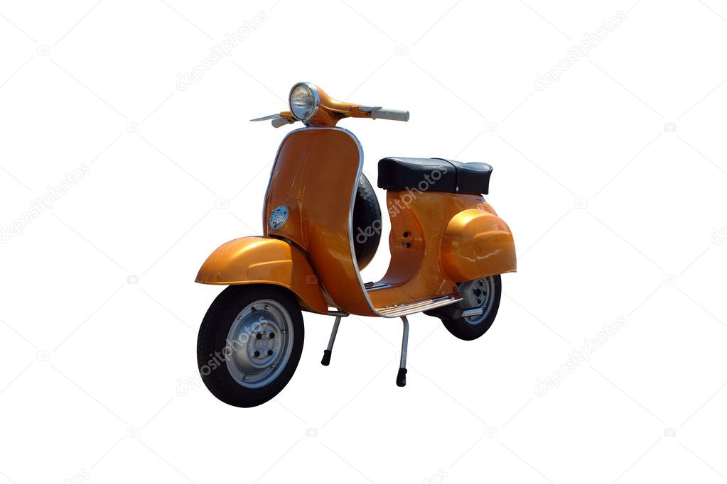 Vintage scooter (path included)