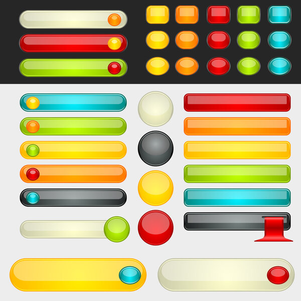 Shinny Colorful Web Buttons