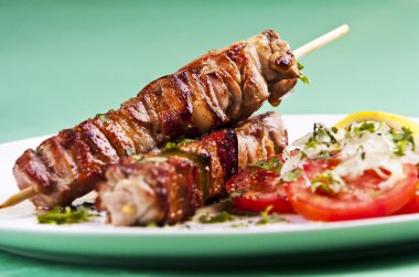 Grilled kebab clipart