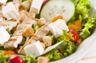 Grilled chicken salad clipart