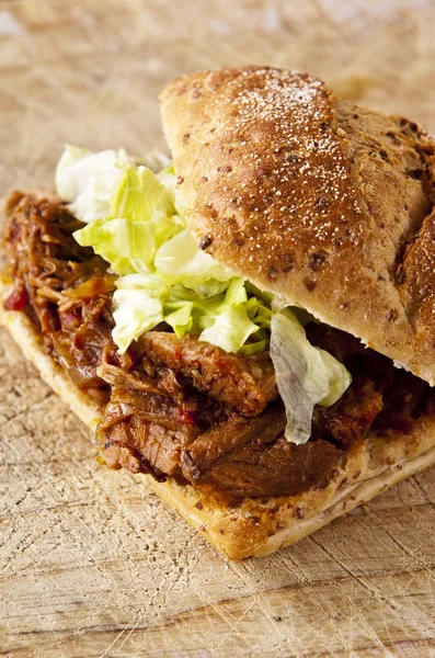 Sándwich de carne — Foto de Stock