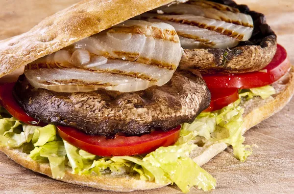 Portobello sandwich — Stock Photo, Image