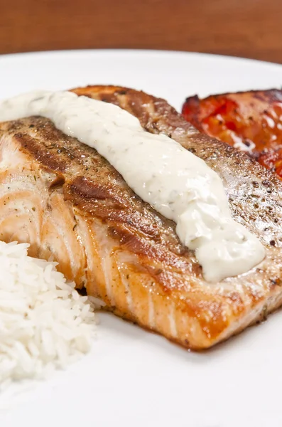 Cooked salmon — Stock Photo, Image
