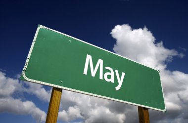 May Green Road Sign clipart