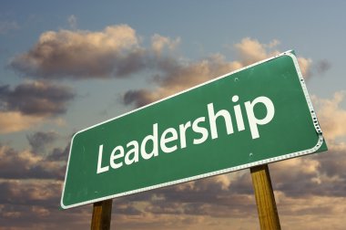 Leadership Green Road Sign clipart