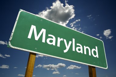 Maryland Green Road Sign clipart