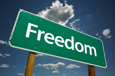 Freedom Road Sign clipart