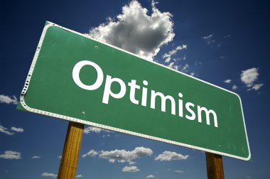 Optimism Green Road Sign clipart