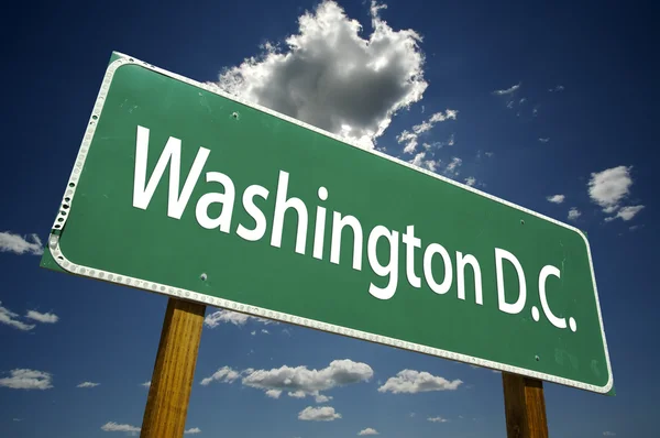 Ουάσιγκτον d.c. πινακίδα — Φωτογραφία Αρχείου