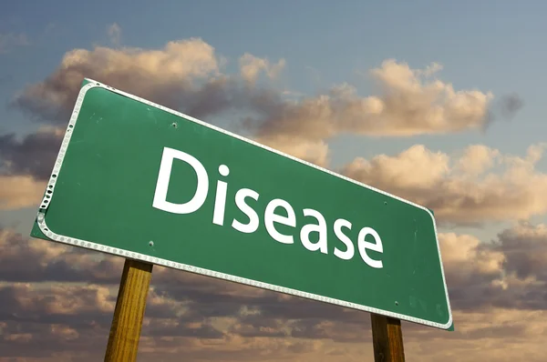 Disease Green Road Sign — Stock Photo, Image
