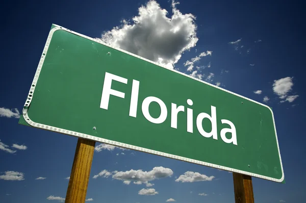 Florida zöld út jel — Stock Fotó