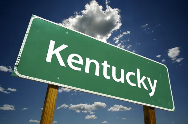 Znak drogowy Kentucky — Zdjęcie stockowe