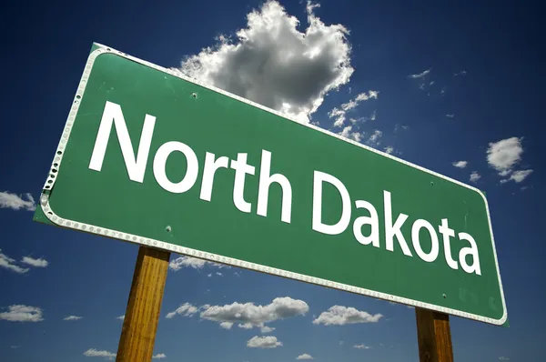 Znak drogowy North dakota — Zdjęcie stockowe