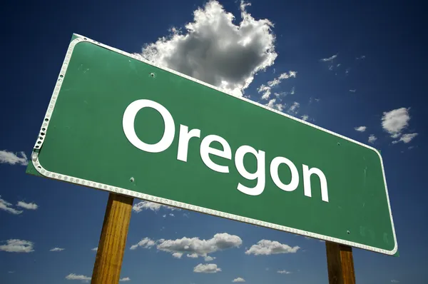 Señal de carretera Oregon —  Fotos de Stock