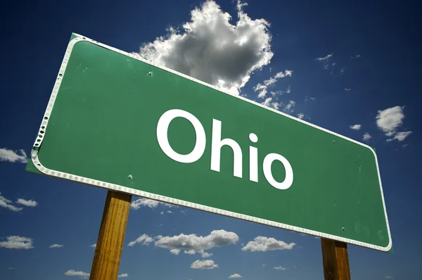 Ohio sinal de estrada — Fotografia de Stock