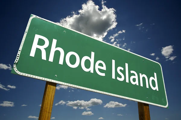 Znak drogowy Rhode island — Zdjęcie stockowe