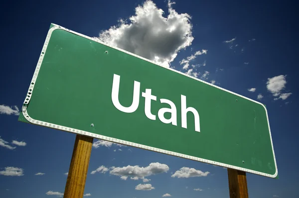 Sinal de estrada de Utah — Fotografia de Stock