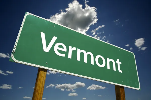 Вермонт дорожній знак — стокове фото
