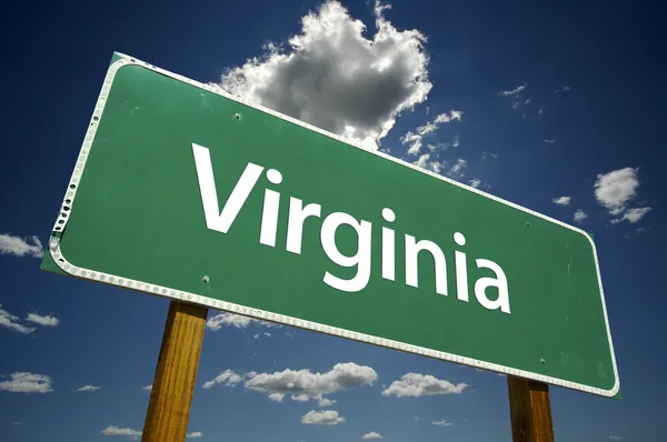 Znak drogowy Virginia — Zdjęcie stockowe