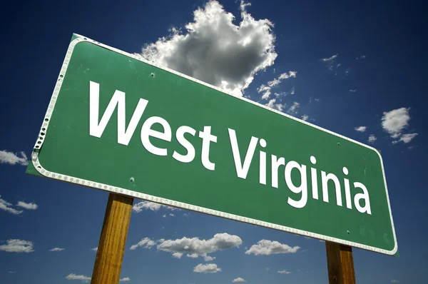 Panneau routier Virginie occidentale — Photo