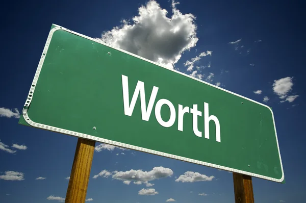 Worth Road Sign — Stock Photo, Image