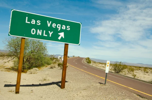 Señal verde de Las Vegas Road — Foto de Stock