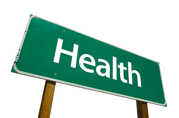Health Road Sign with Clipping Path — Stock Photo, Image